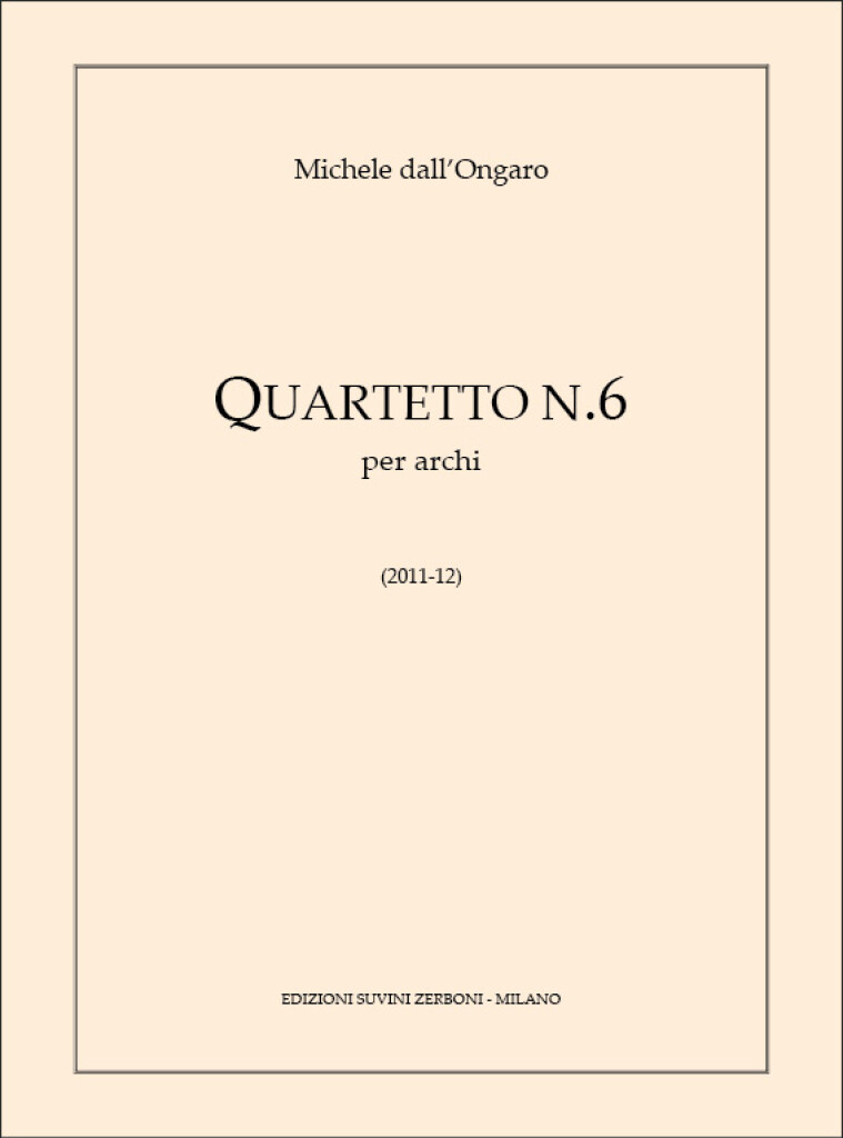 Quartetto N. 6